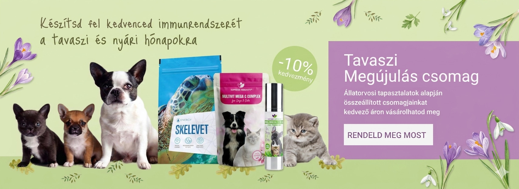 immunerosito csomag kutyaknak